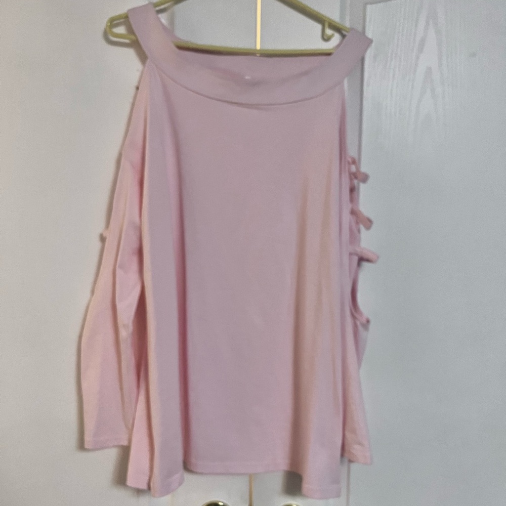 Light Pink Plus Size Top 4X